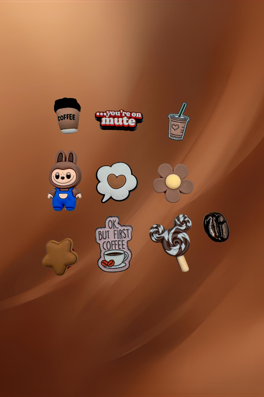 Coffee Girl Set Case + Charms