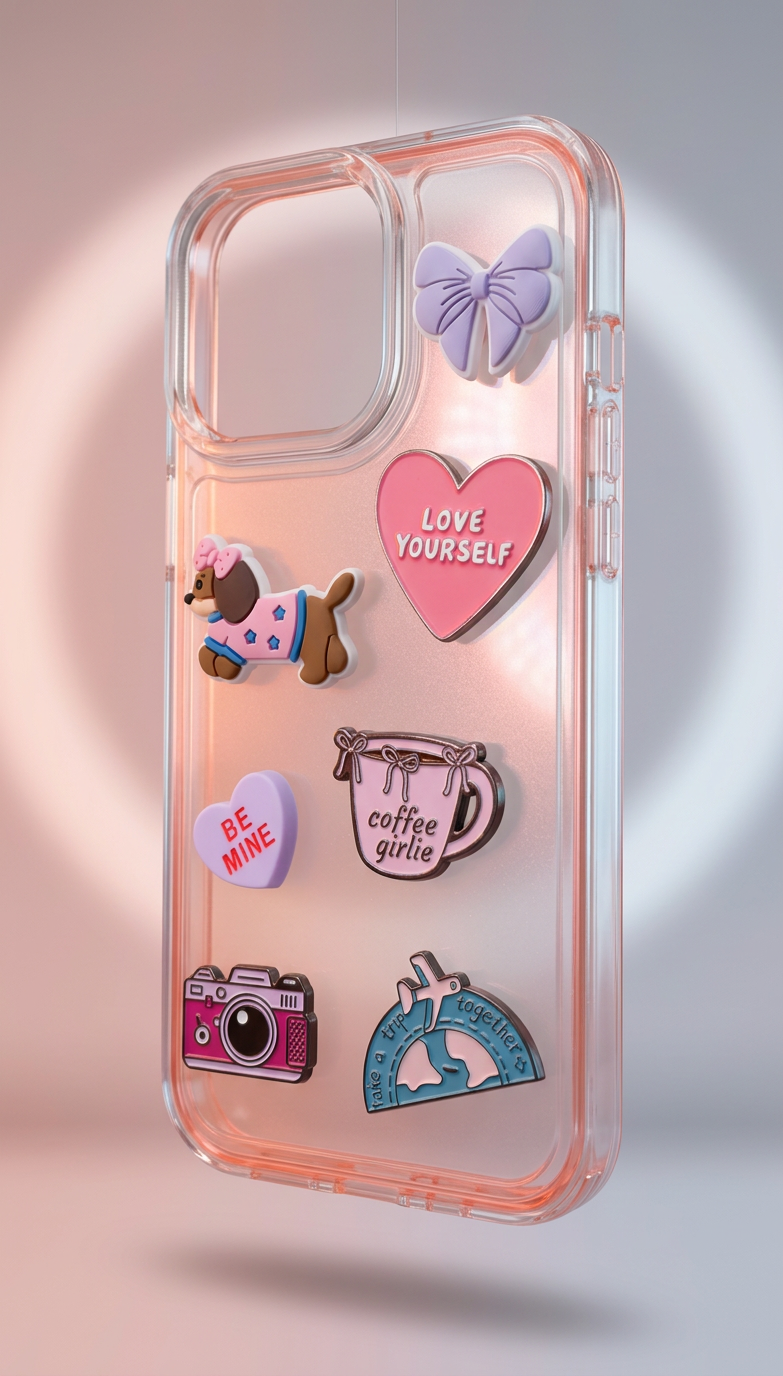 Pop Charms™ Coffee Girl Bundle (7 Charms + iPhone Hülle)